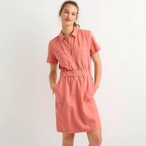 J-Crew Zip front chino dress